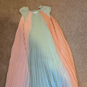 Reiss Kids Dress in Soft Pink and Mint